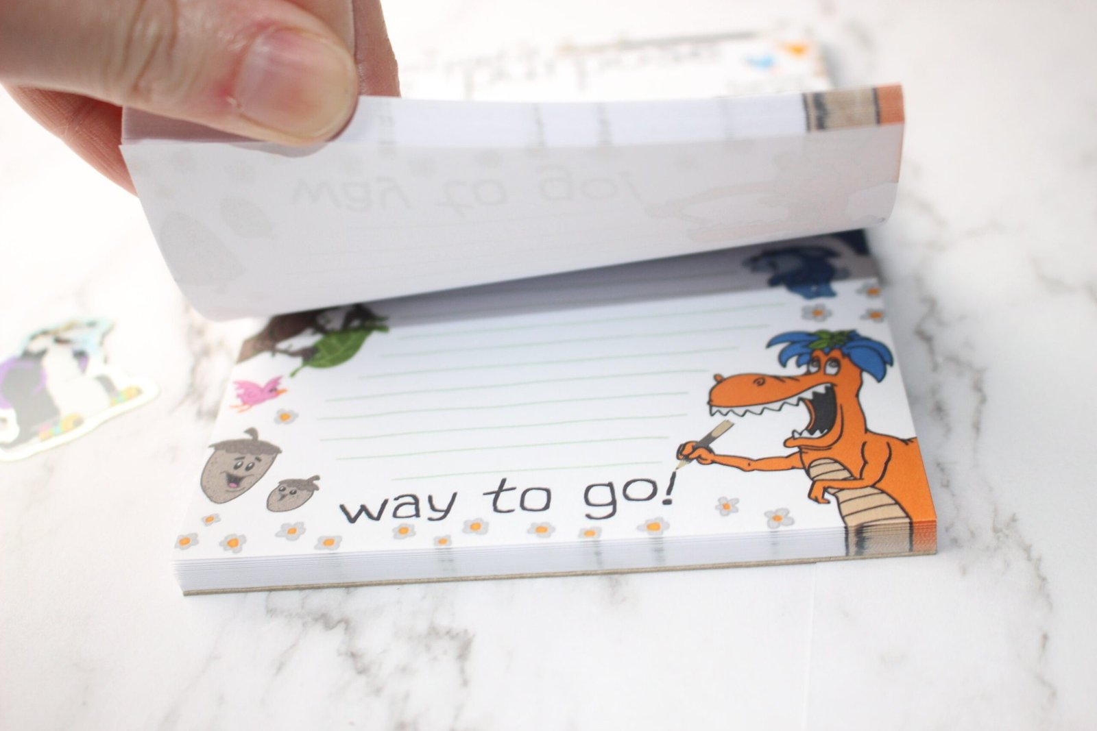 Autumn Stick Family Mini List Pad: A6 Tear-Off Notepad - Image 5