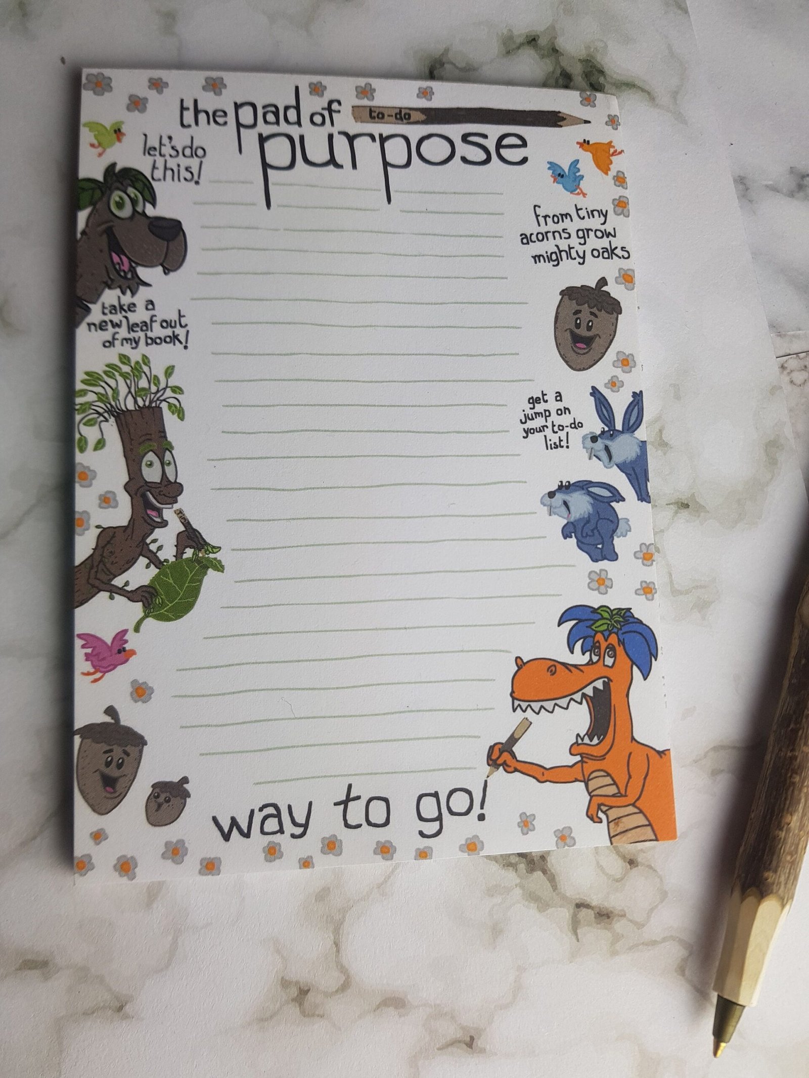 Autumn Stick Family Mini List Pad: A6 Tear-Off Notepad - Image 6