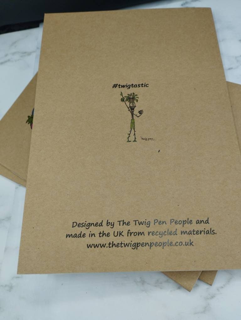 Stick Twig Character A5 Notebooks, Rustic Lined Journals, Eco-Friendly Writing, Nature Lovers Gift, Earth-Friendly - Image 7