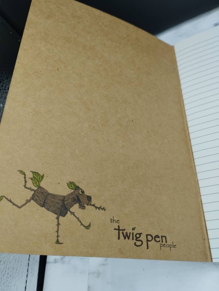 Stick Twig Character A5 Notebooks, Rustic Lined Journals, Eco-Friendly Writing, Nature Lovers Gift, Earth-Friendly - Image 8