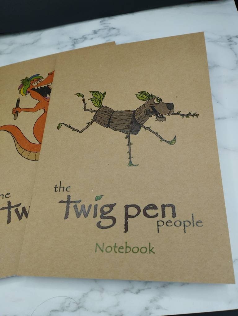 Stick Twig Character A5 Notebooks, Rustic Lined Journals, Eco-Friendly Writing, Nature Lovers Gift, Earth-Friendly - Image 5
