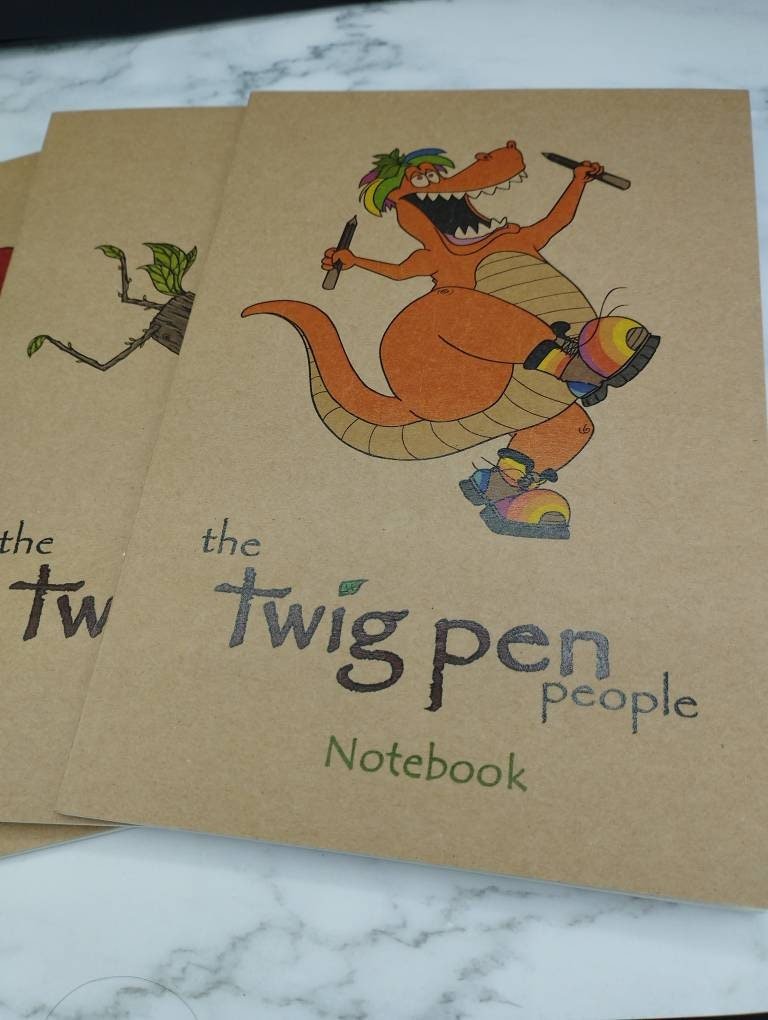 Stick Twig Character A5 Notebooks, Rustic Lined Journals, Eco-Friendly Writing, Nature Lovers Gift, Earth-Friendly - Image 6
