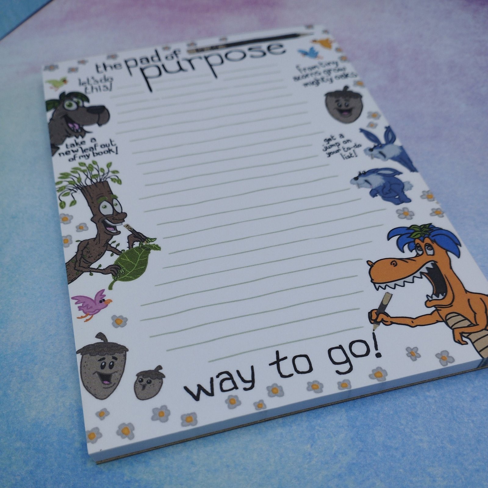 Autumn Stick Family Mini List Pad: A6 Tear-Off Notepad - Image 3