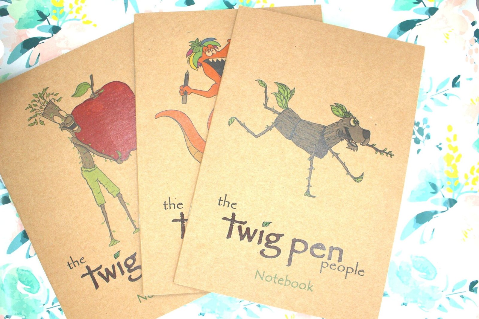 Stick Twig Character A5 Notebooks, Rustic Lined Journals, Eco-Friendly Writing, Nature Lovers Gift, Earth-Friendly
