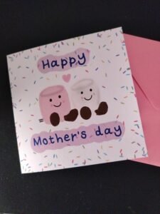 Marshmallow Happy Mother's Day Card | Girly Sprinkles Mum Card | Sweet Mother's Day Card | Cute Mam Gift Card