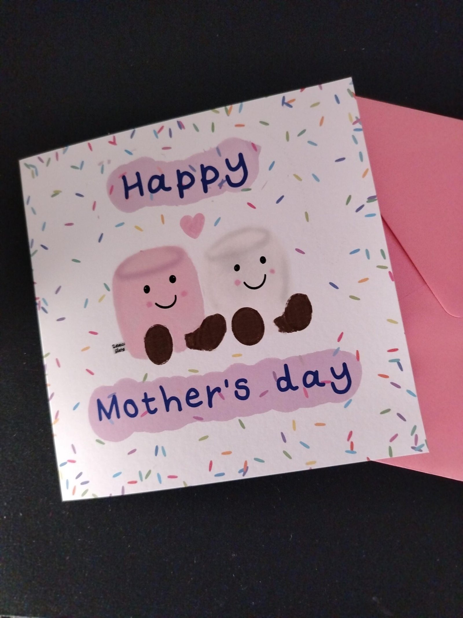 Marshmallow Happy Mother's Day Card | Girly Sprinkles Mum Card | Sweet Mother's Day Card | Cute Mam Gift Card