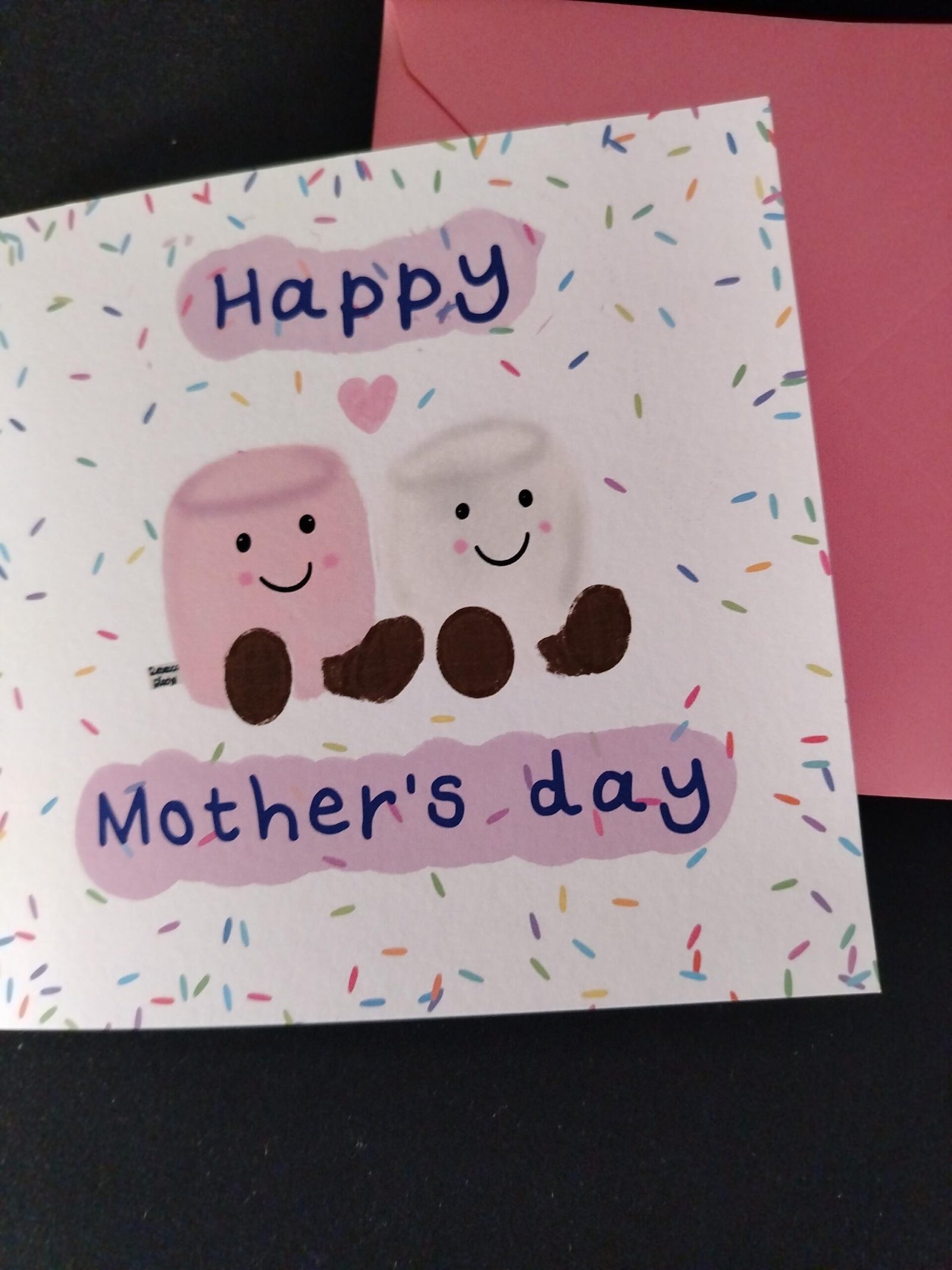 Marshmallow Happy Mother's Day Card | Girly Sprinkles Mum Card | Sweet Mother's Day Card | Cute Mam Gift Card - Image 7