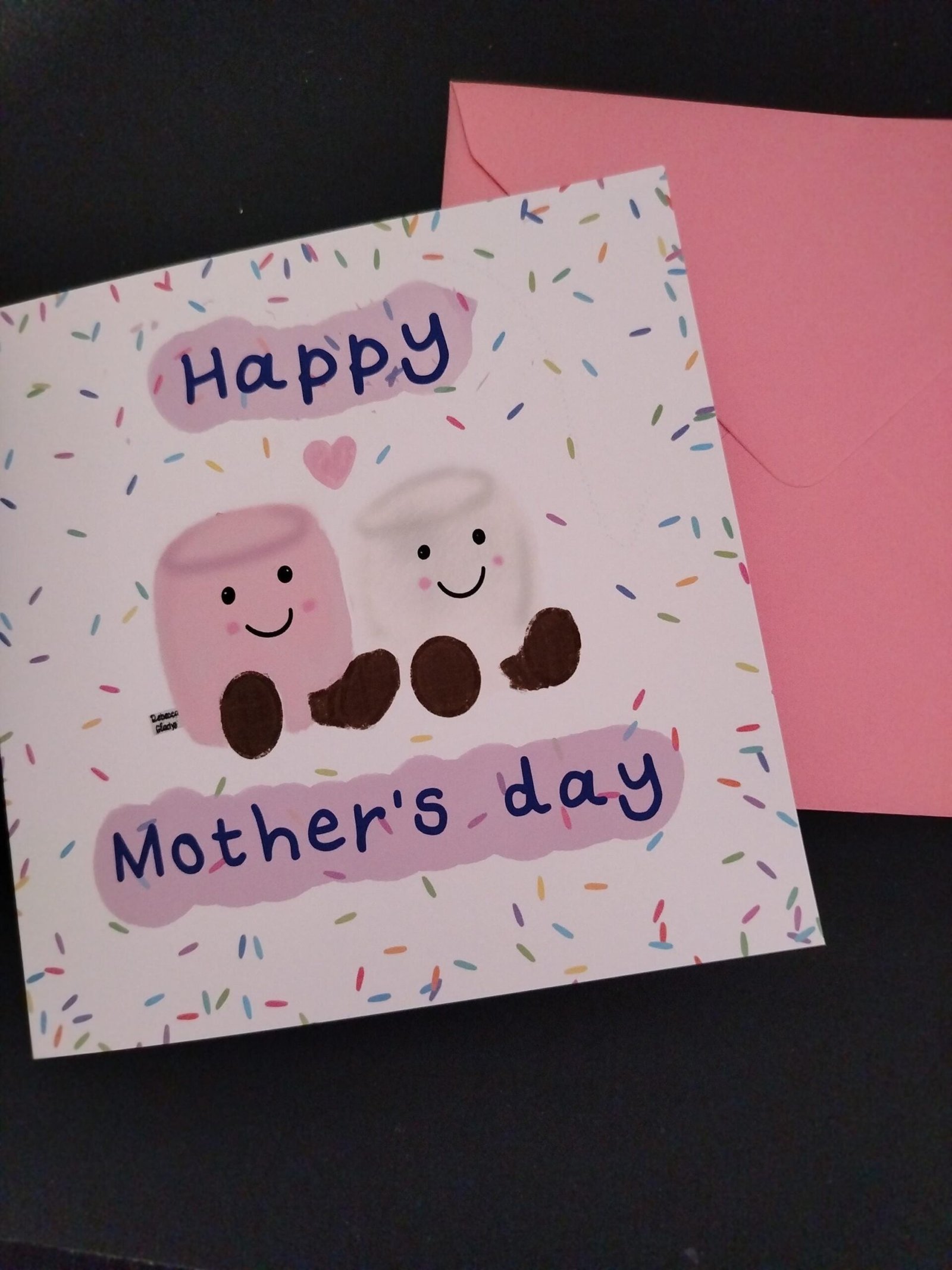 Marshmallow Happy Mother's Day Card | Girly Sprinkles Mum Card | Sweet Mother's Day Card | Cute Mam Gift Card - Image 9