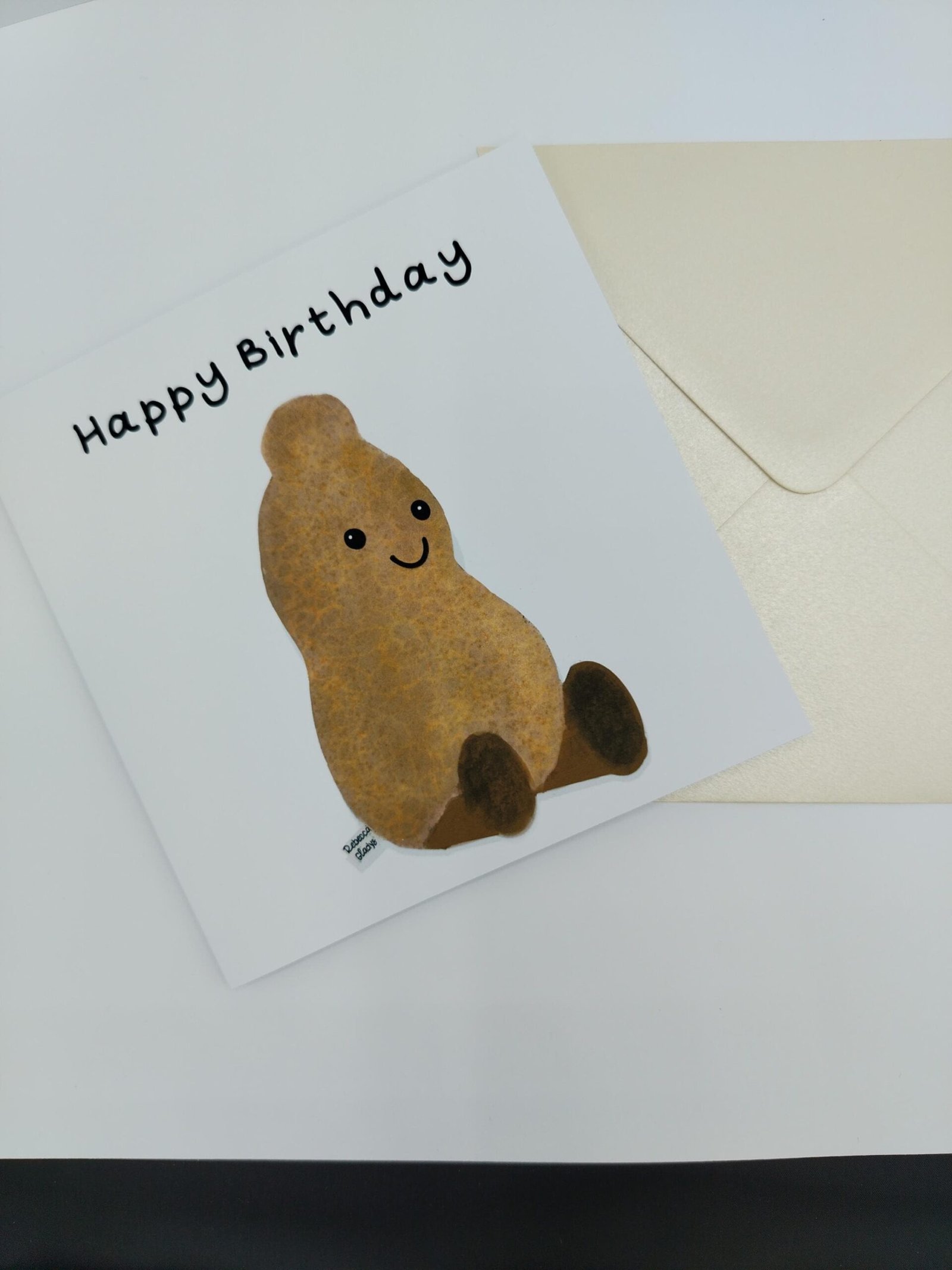 Funny Peanut Birthday Card: Quirky Cartoon Greeting - Image 3