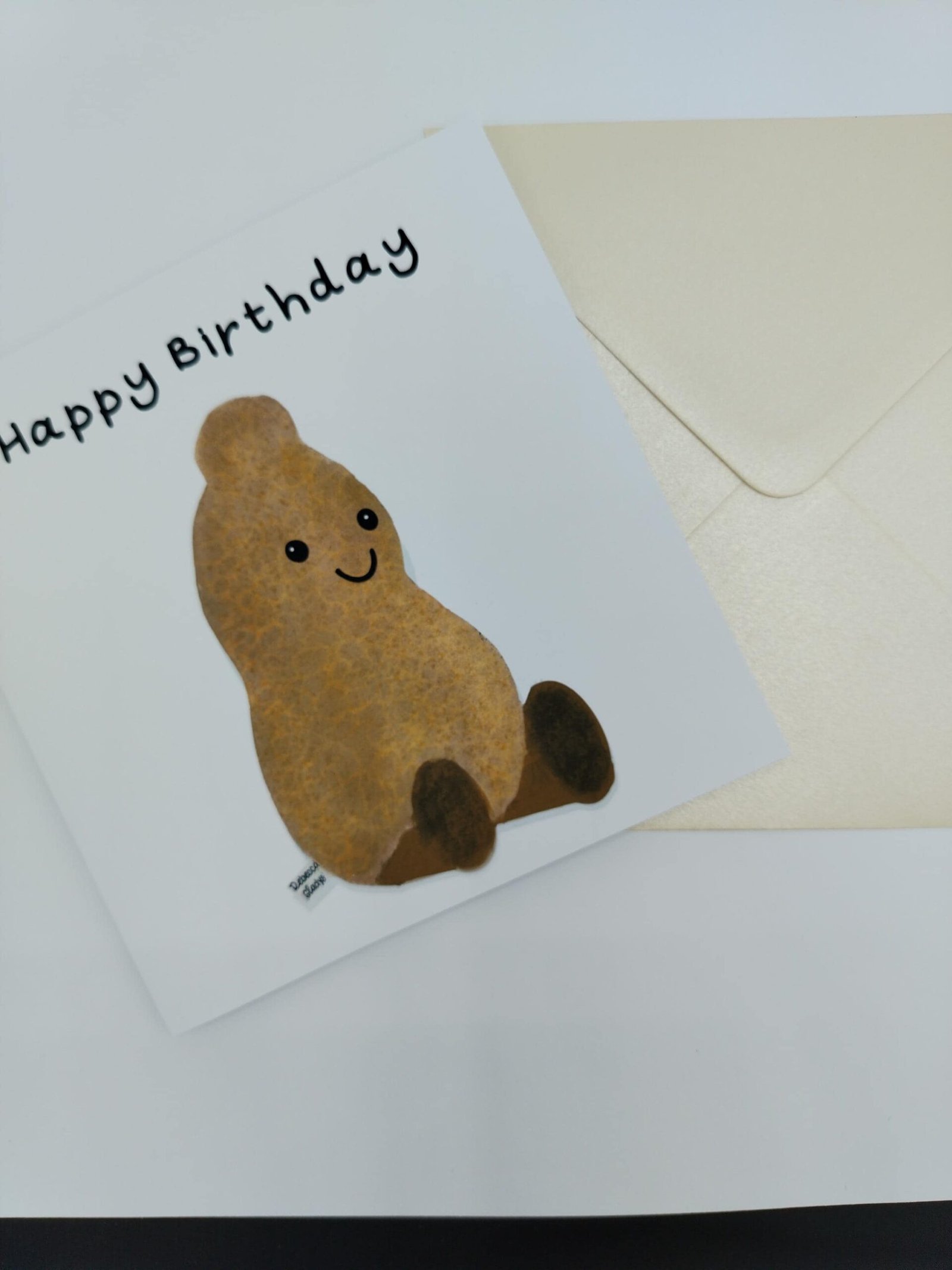 Funny Peanut Birthday Card: Quirky Cartoon Greeting - Image 4