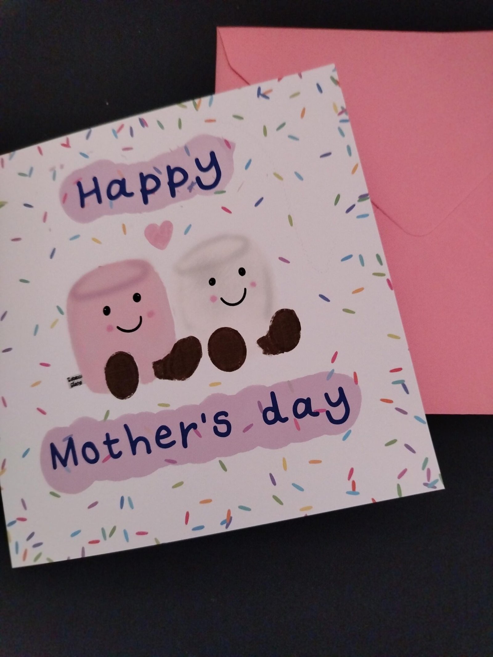 Marshmallow Happy Mother's Day Card | Girly Sprinkles Mum Card | Sweet Mother's Day Card | Cute Mam Gift Card - Image 5