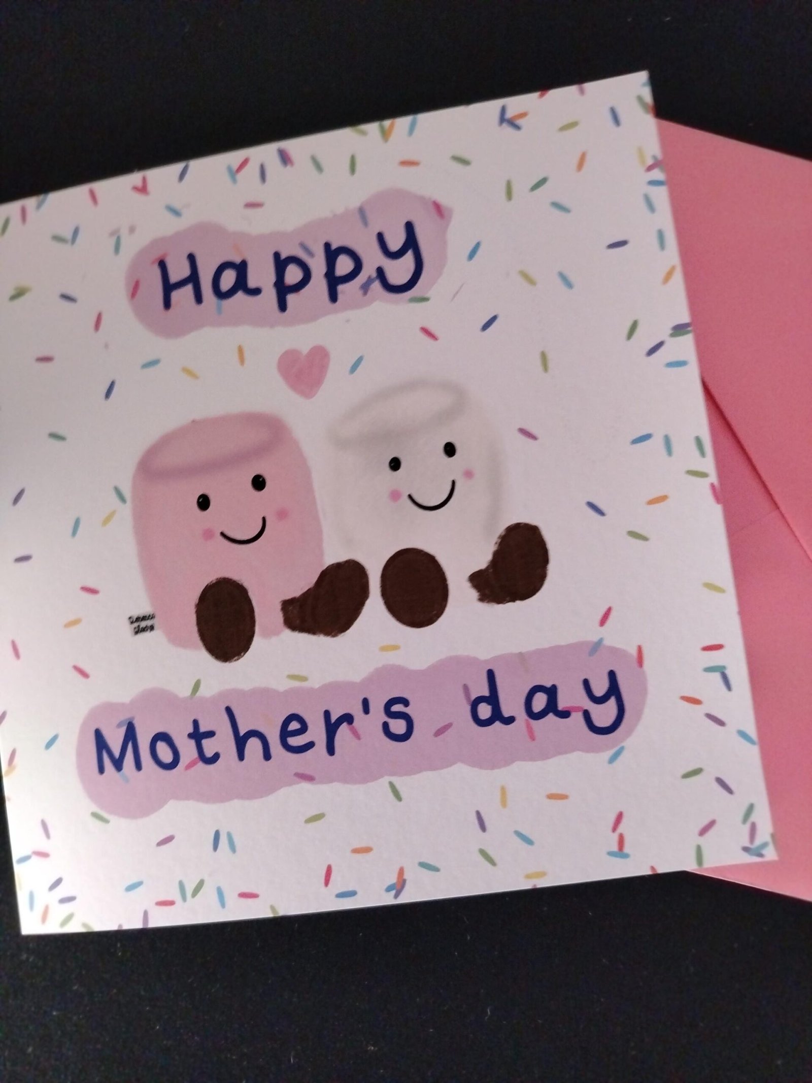 Marshmallow Happy Mother's Day Card | Girly Sprinkles Mum Card | Sweet Mother's Day Card | Cute Mam Gift Card - Image 6