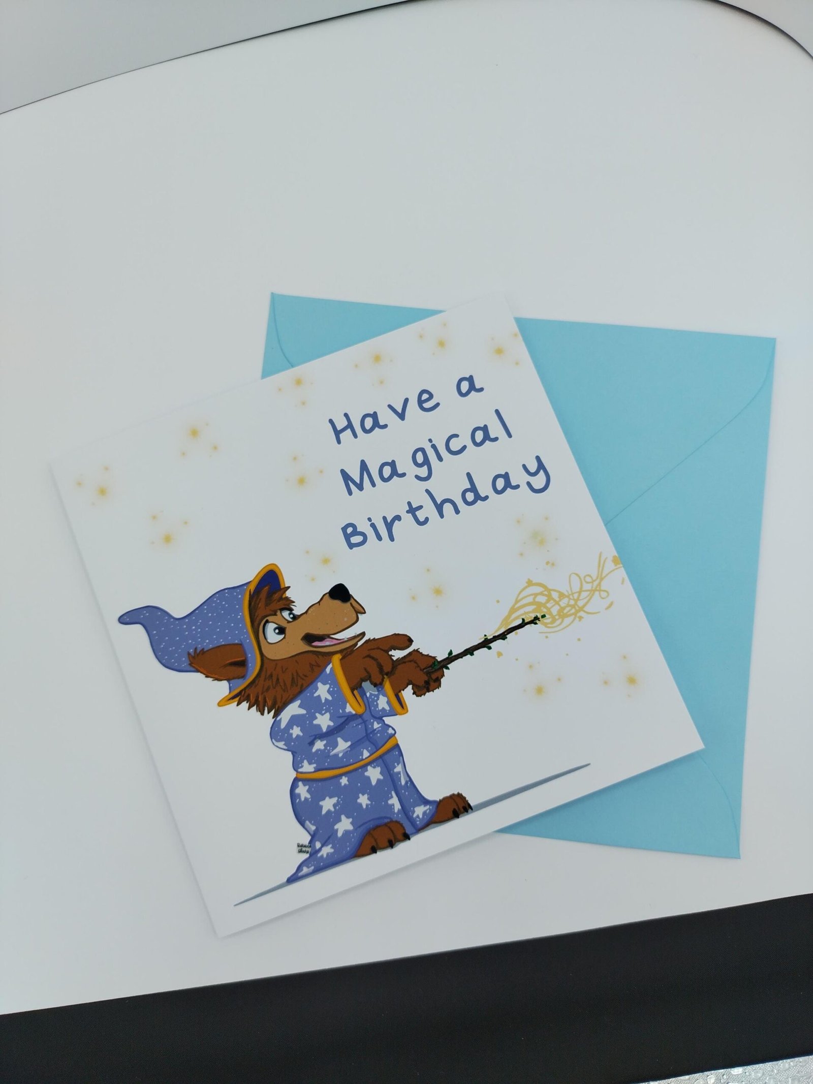 Magical Wizard Wolf Cub Birthday Card: Fantasy Greeting - Image 8