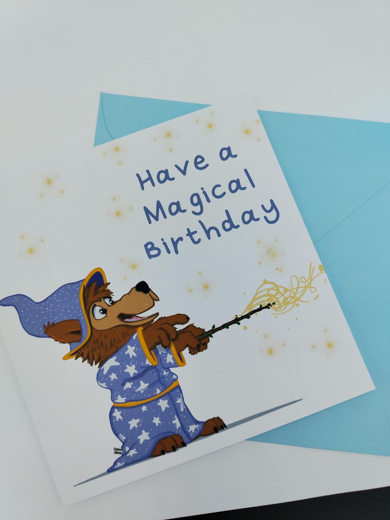 Magical Wizard Wolf Cub Birthday Card: Fantasy Greeting - Image 10
