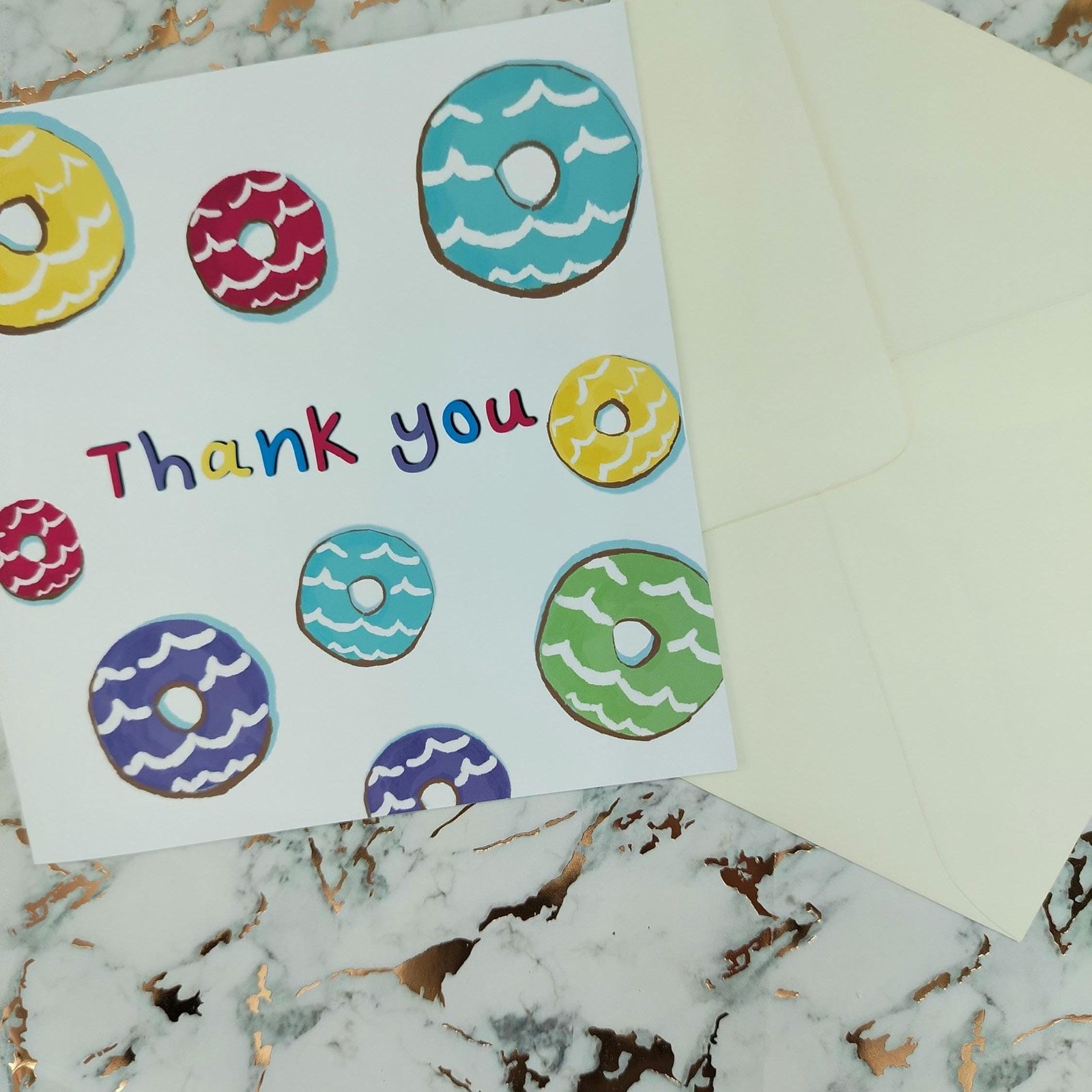 Party Ring Biscuit Card: Retro UK Snack Thank You Card - Image 5