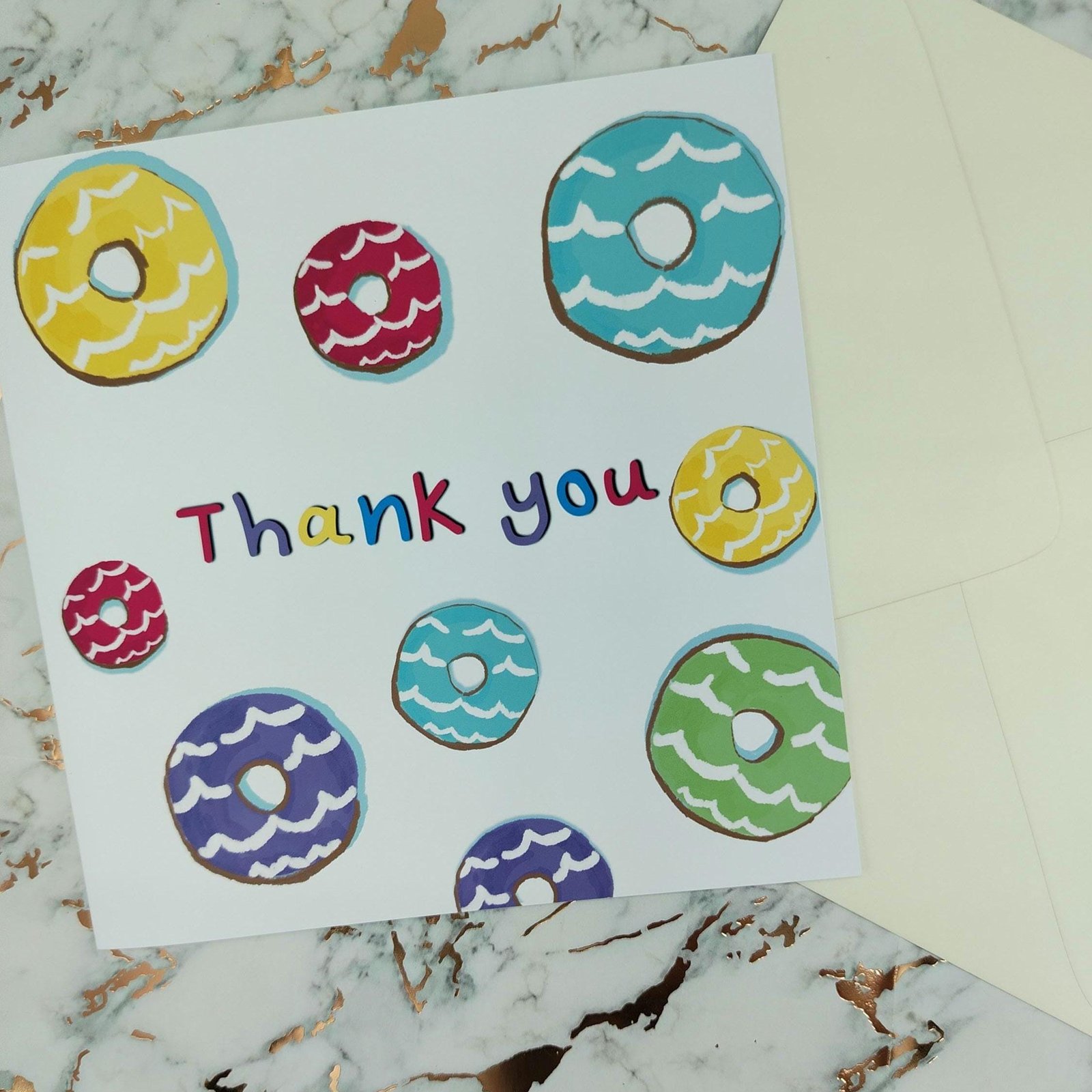 Party Ring Biscuit Card: Retro UK Snack Thank You Card - Image 8