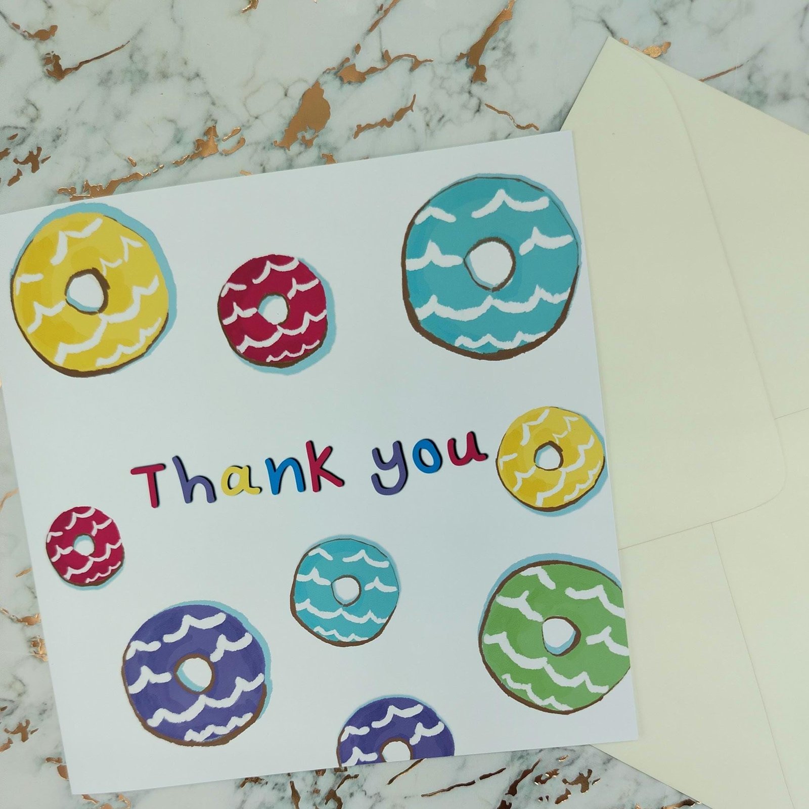 Party Ring Biscuit Card: Retro UK Snack Thank You Card - Image 9