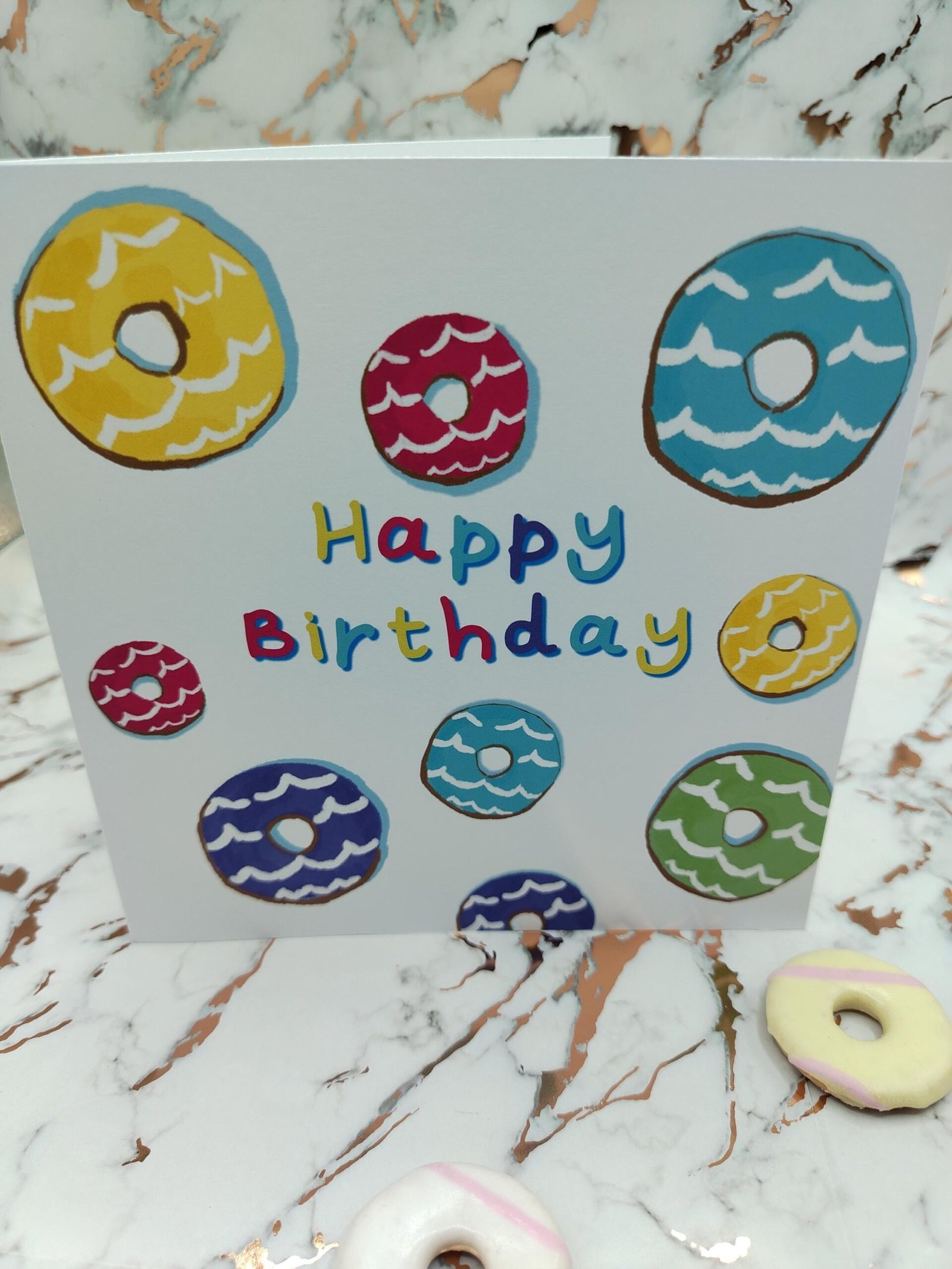 Party Ring Biscuit Birthday Card: Retro UK Snack, Colorful & Fun - Image 5
