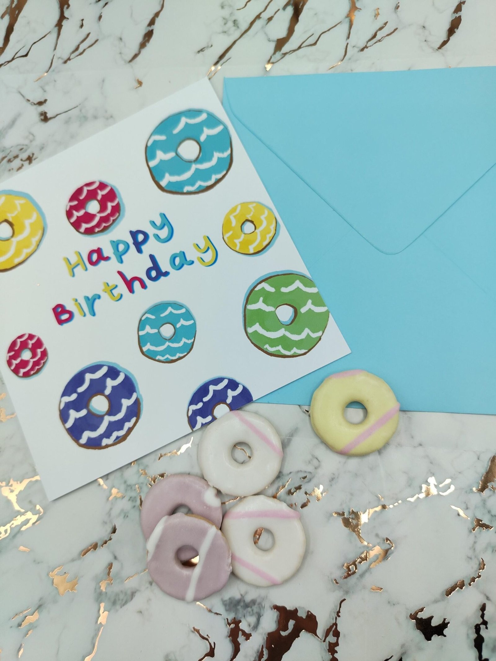 Party Ring Biscuit Birthday Card: Retro UK Snack, Colorful & Fun - Image 10