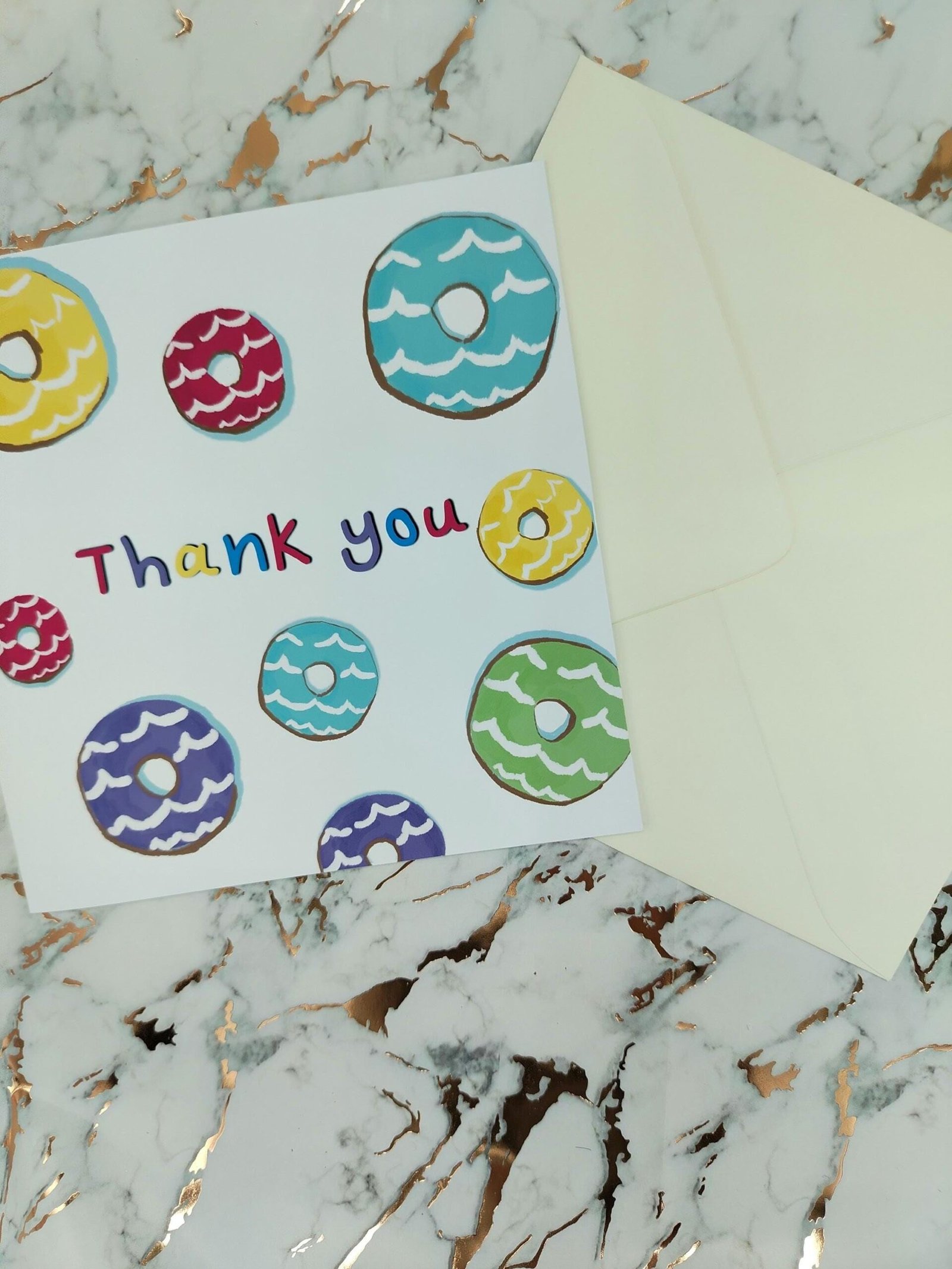 Party Ring Biscuit Card: Retro UK Snack Thank You Card - Image 4