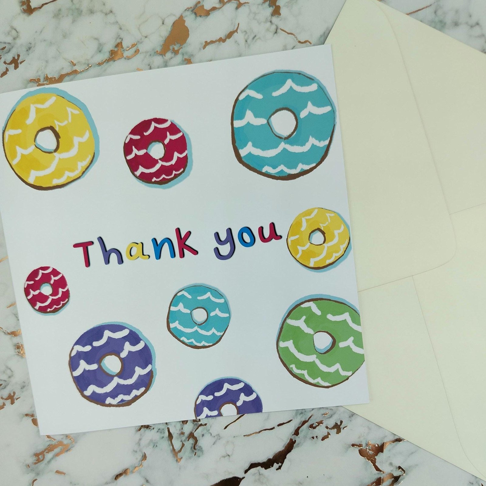 Party Ring Biscuit Card: Retro UK Snack Thank You Card - Image 7