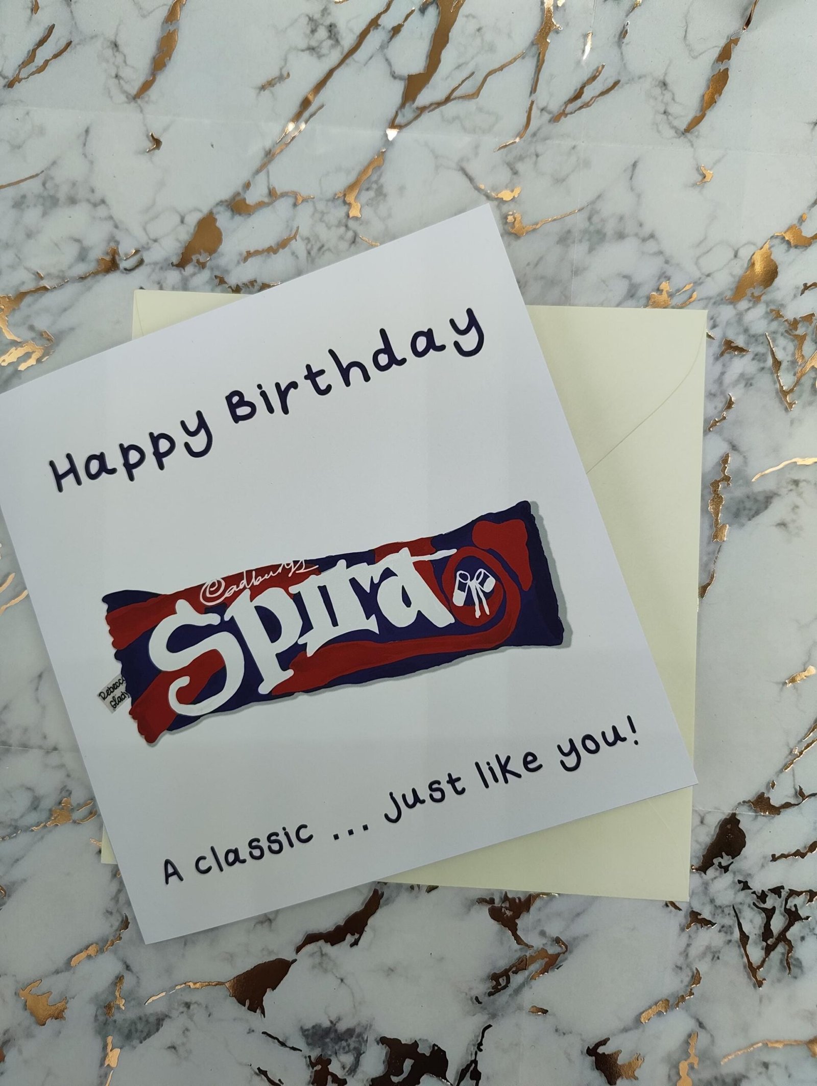 Spira Chocolate Birthday Card: 90s Nostalgic Throwback Retro discountinued chocolate - Image 9