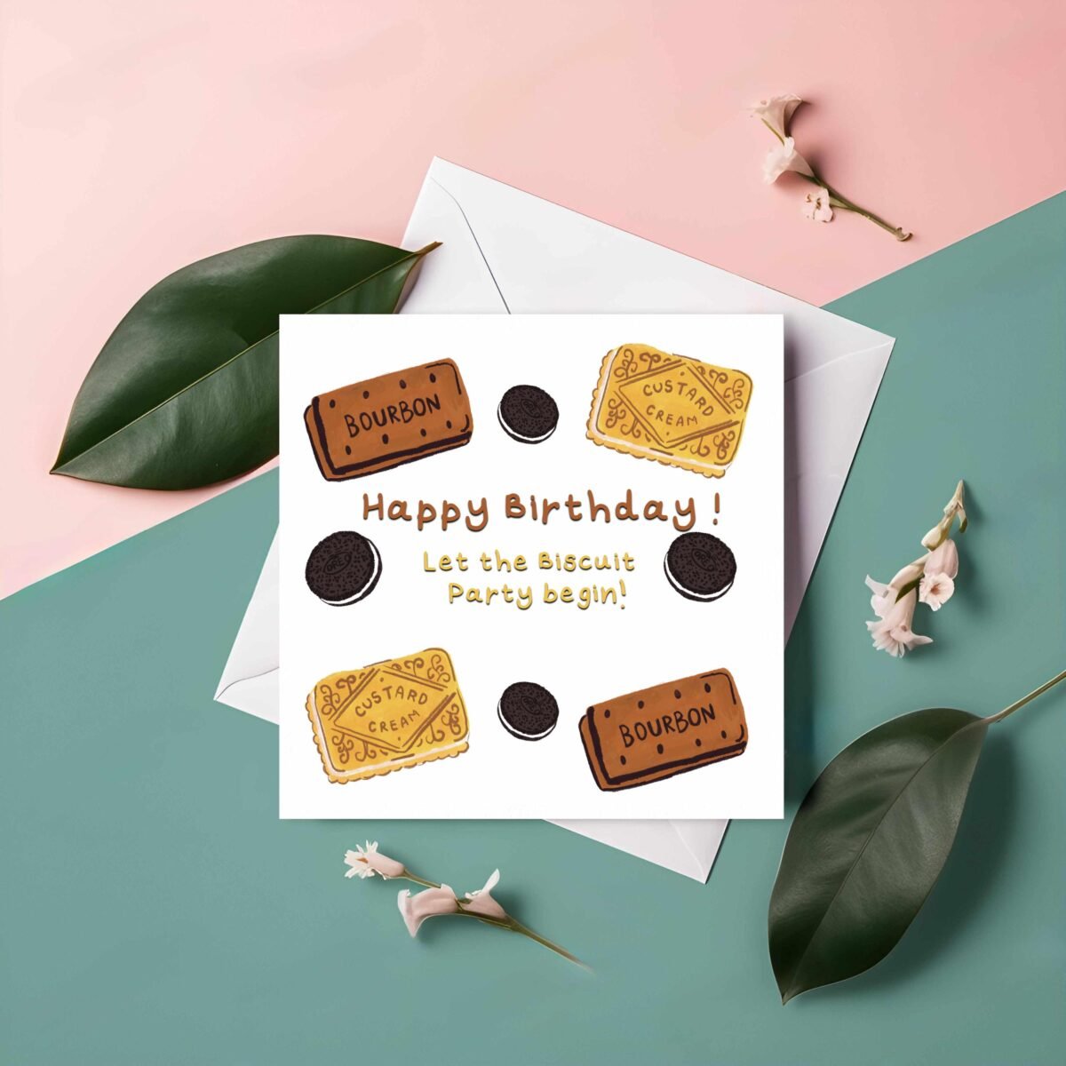 Biscuit Pun Birthday Card: UK Cookie Lover Gift