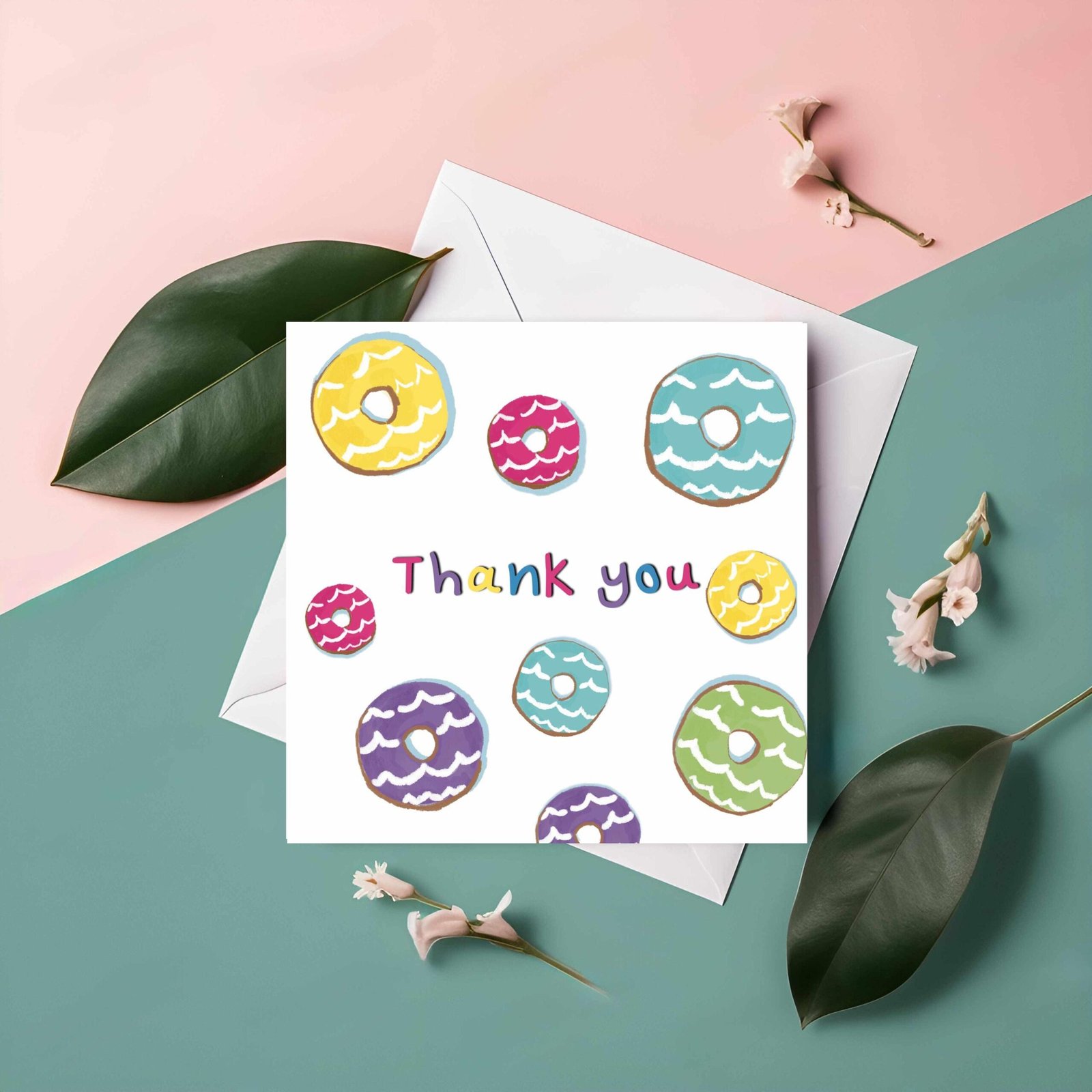 Party Ring Biscuit Card: Retro UK Snack Thank You Card