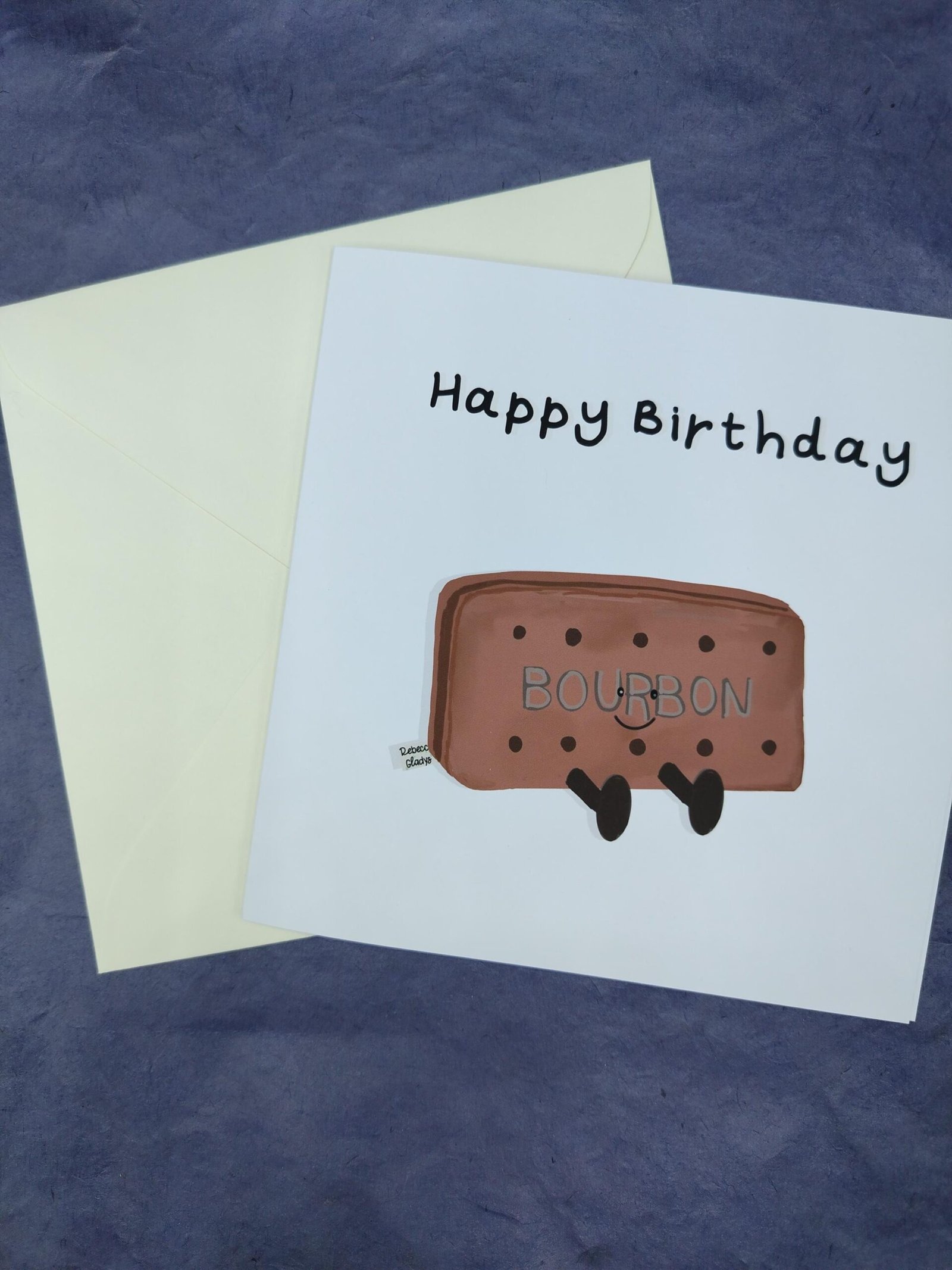 Funny Bourbon Biscuit Birthday Card | Quirky Greeting - Image 2