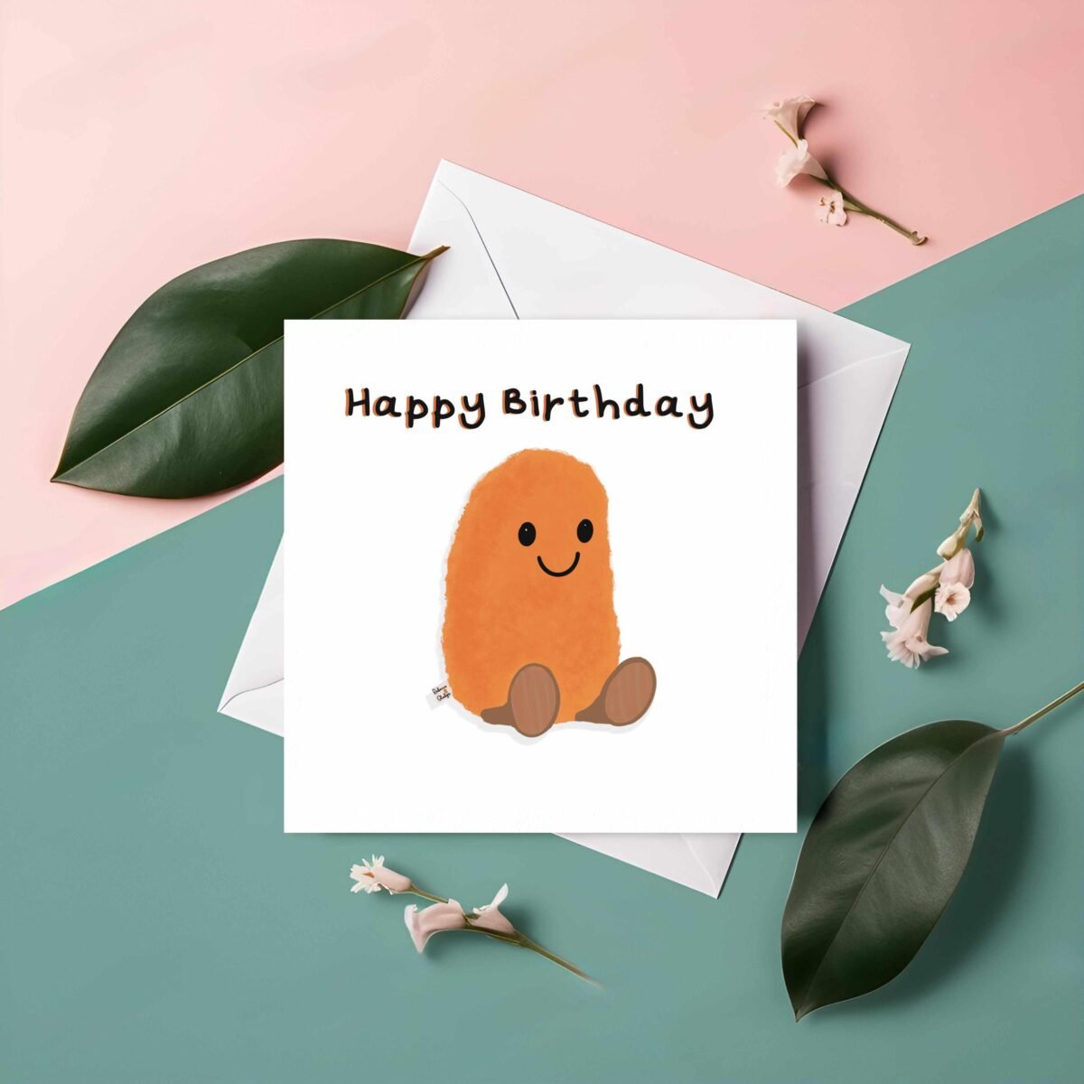Baked Bean Birthday Card – Blank Inside