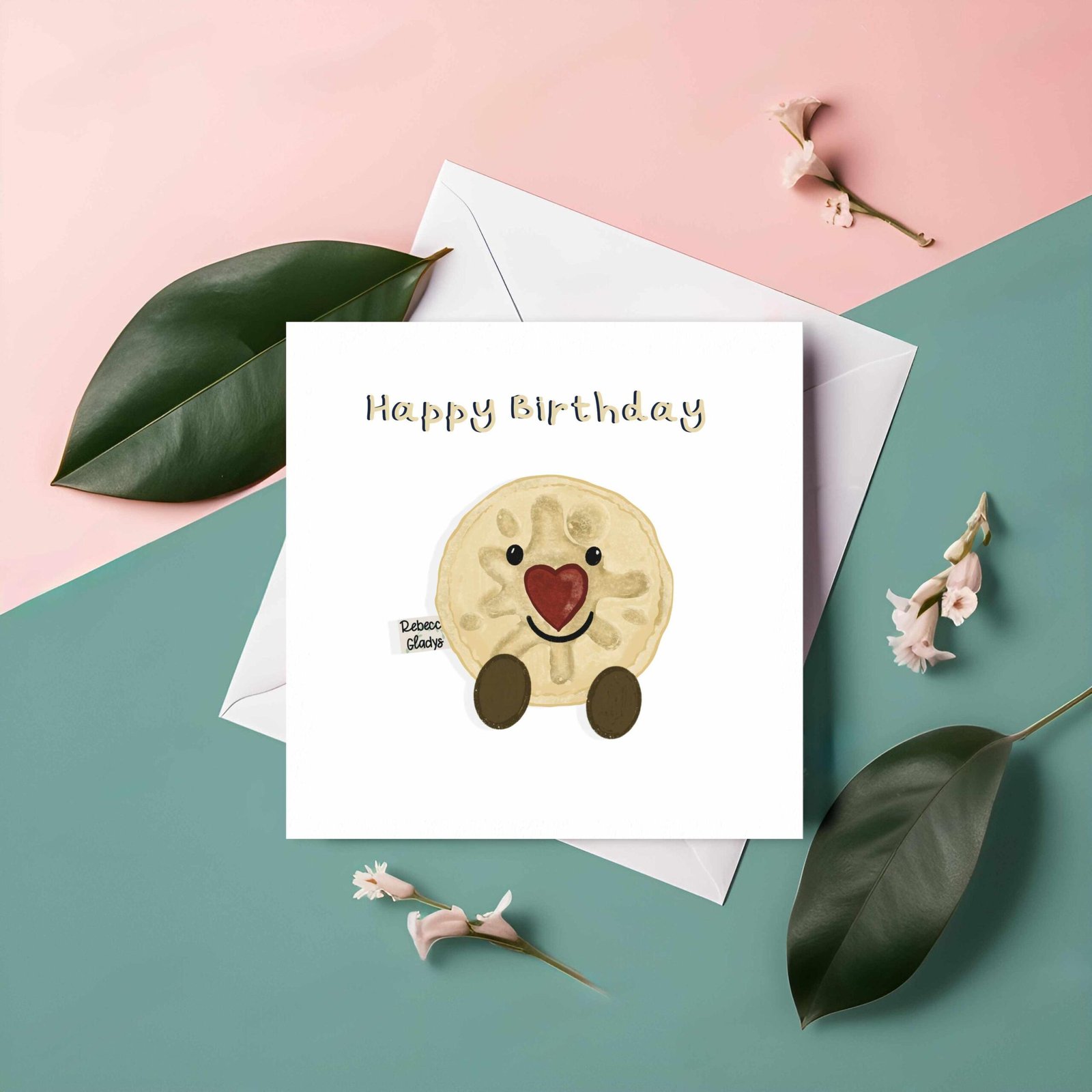 Fun Jammy Biscuit Character Birthday Card | Retro Treat