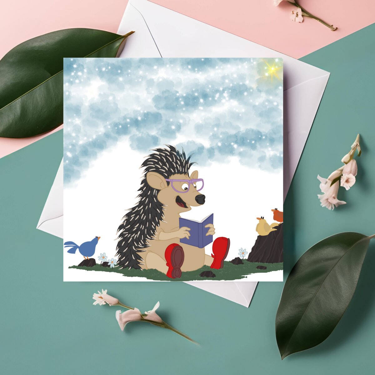 Hedgehog reading