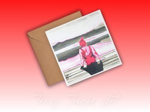 Everything Is Rosy Art Greetings Card, Blank Inside For Own Message, Birthday, Friendship, Thank You or Any Occasion