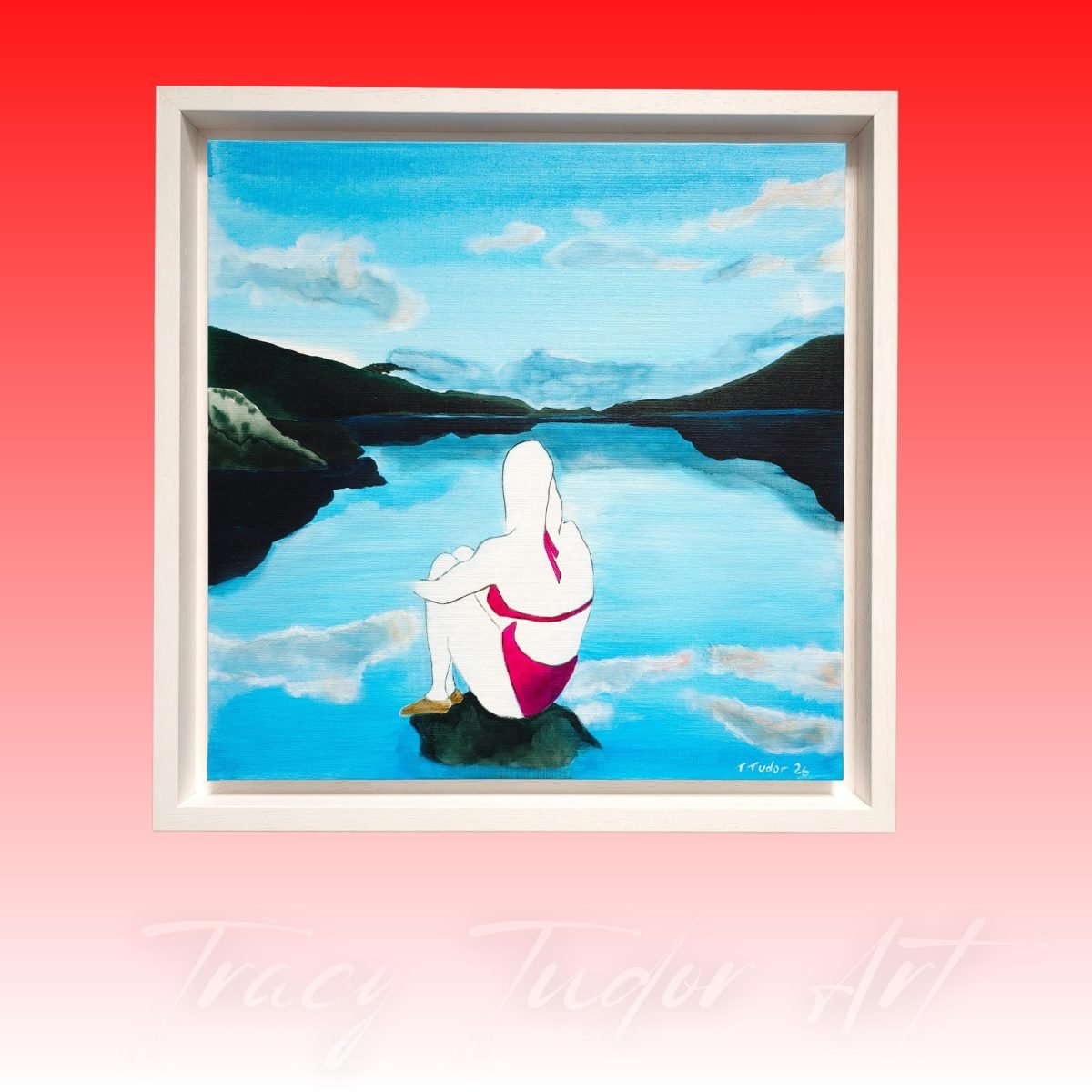 When I Pause I Rise: Original Acrylic Painting, Professionally Framed