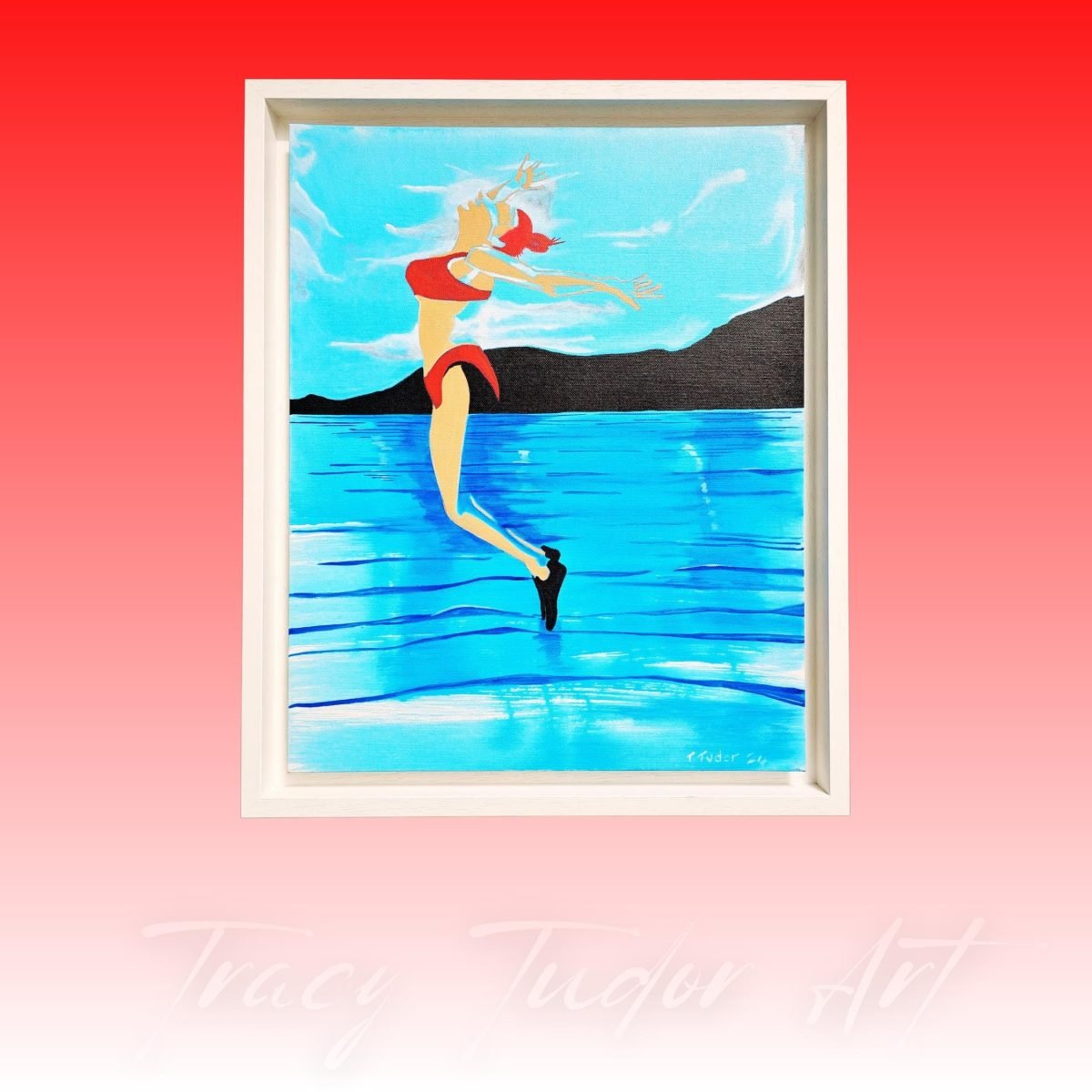 The Path To The Dance Of Life: Original Acrylic Painting, Professionally Framed