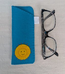 Thick Wool Felt Sunshine Glasses Case